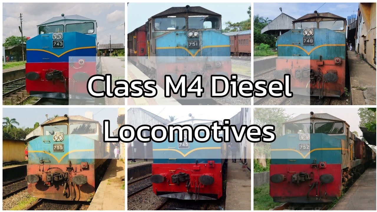Class M4 Alco Diesel Electric Locomotive Video Collection in Sri Lanka Railways