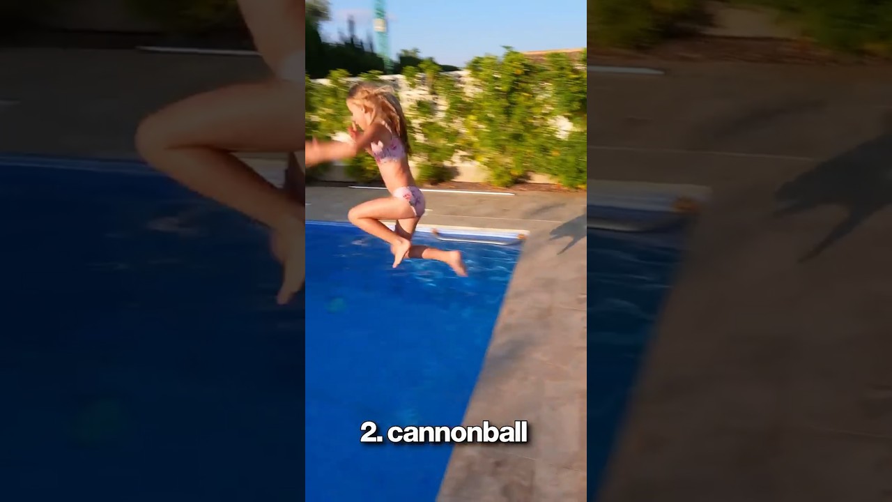 7 FUN Ways to Jump into a Pool! 💦 (Don't try #6!)