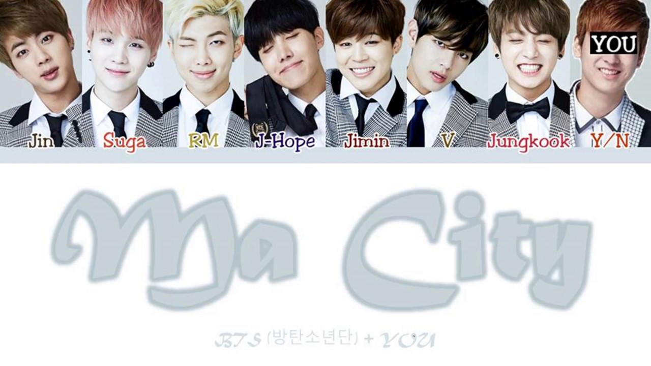 BTS (방탄소년단) (8 Members) – Ma City - Color Coded Han/Rom/Eng