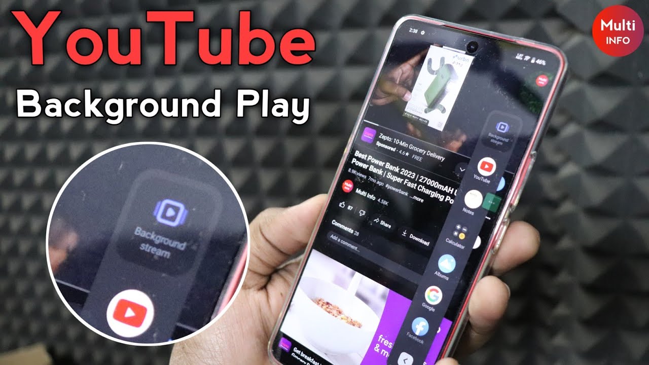 YouTube Background Play | iqoo Neo 9 Pro Youtube Background Stream