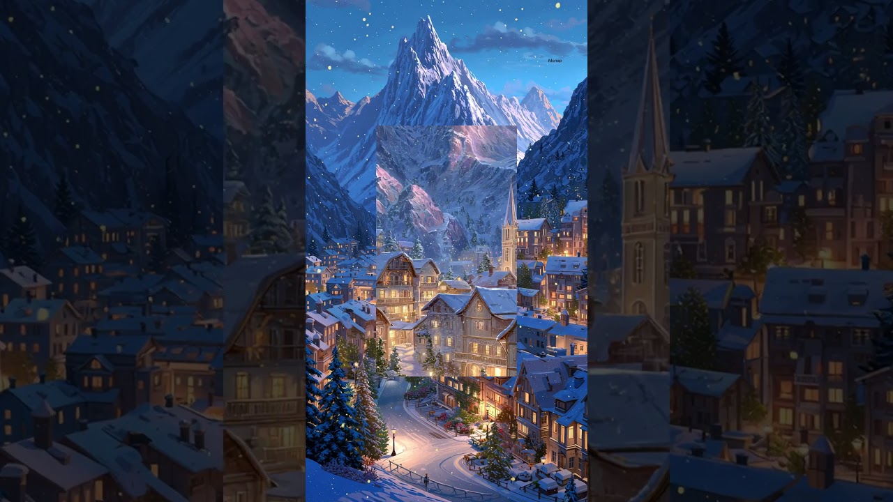 Inverno in montagna - paesaggi silenziosi coperti di neve