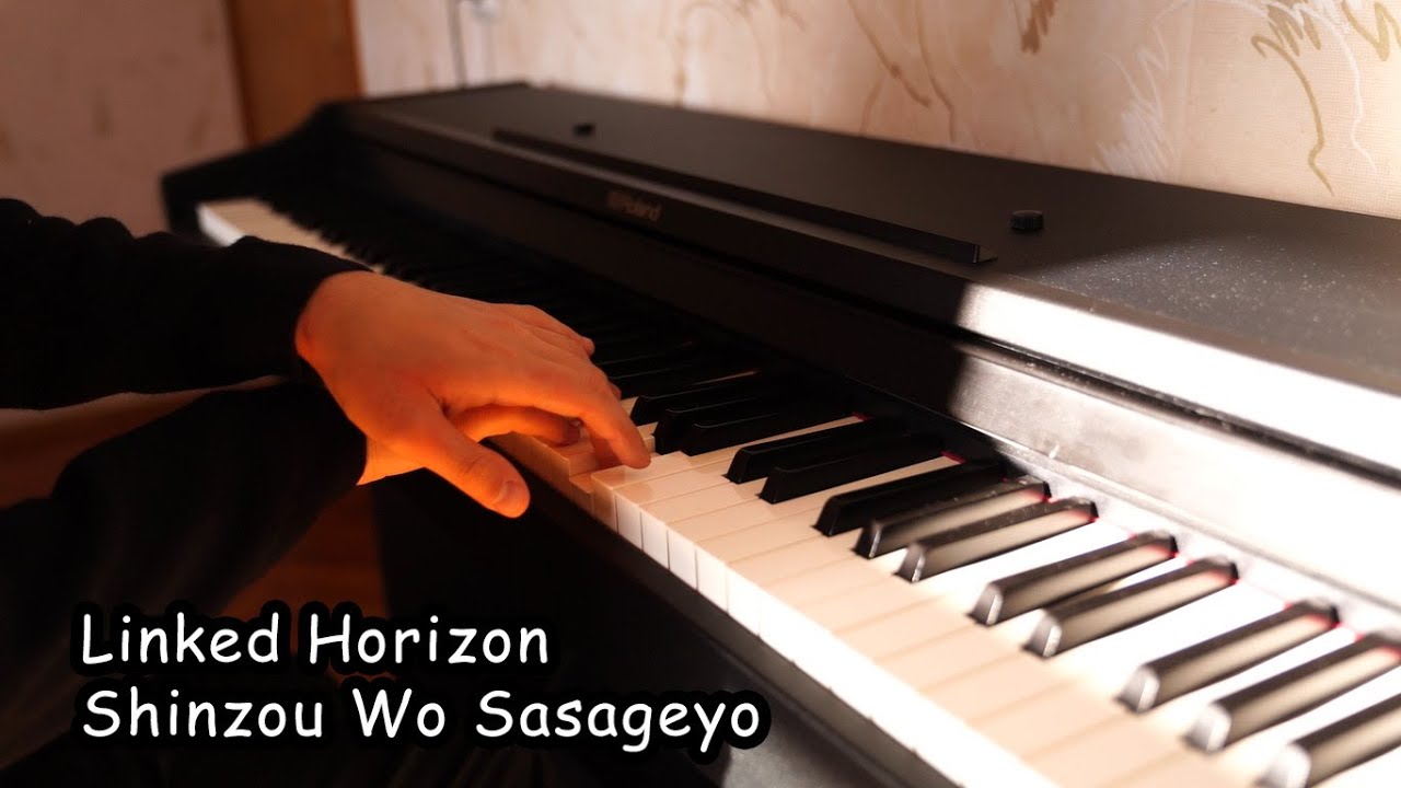 Shingeki No Kuojin OP 3 - Shinzou wo Sasageyo!!! (piano)