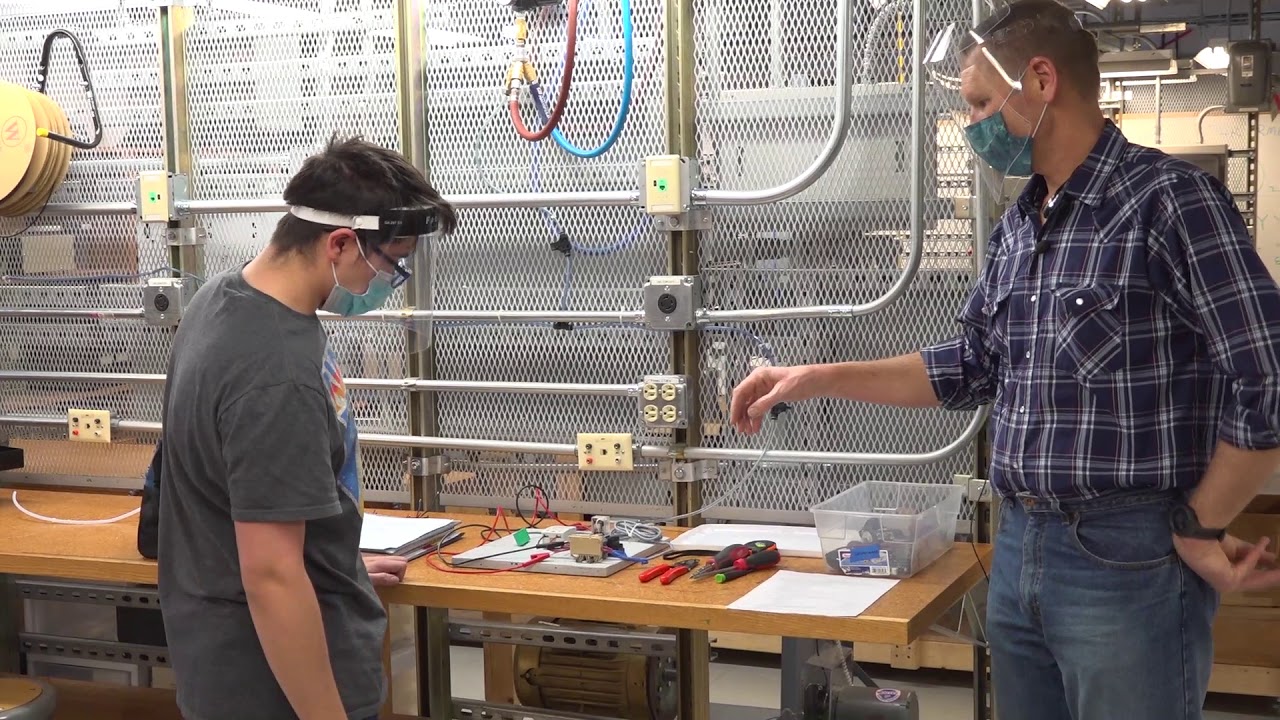 Electrical Engineering Technology with instructor Val Williams