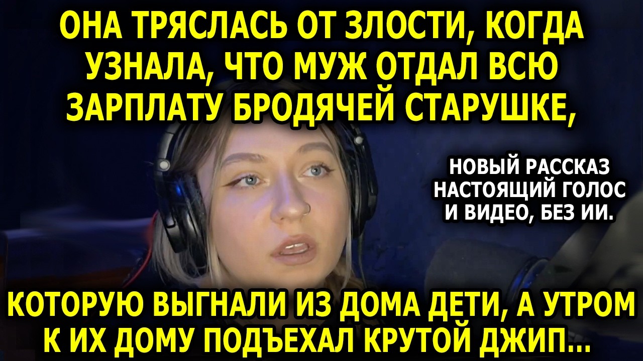 Муж отдал всю зарплату бродяжке. Утром к дому подъехал джип за 20 миллионов...