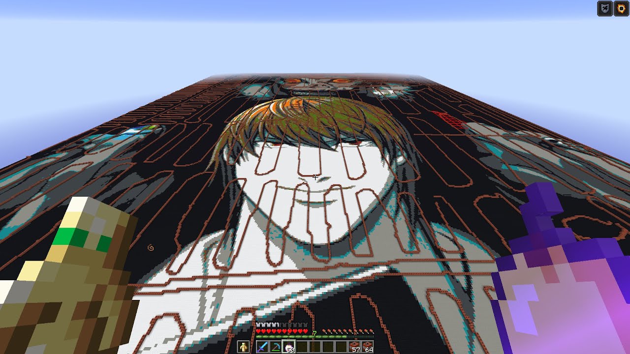 griefing the biggest map art in minecraft