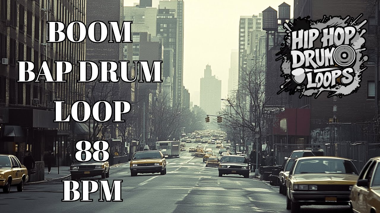 88 BPM Hip Hop Drum Loop – Classic Boom Bap Groove