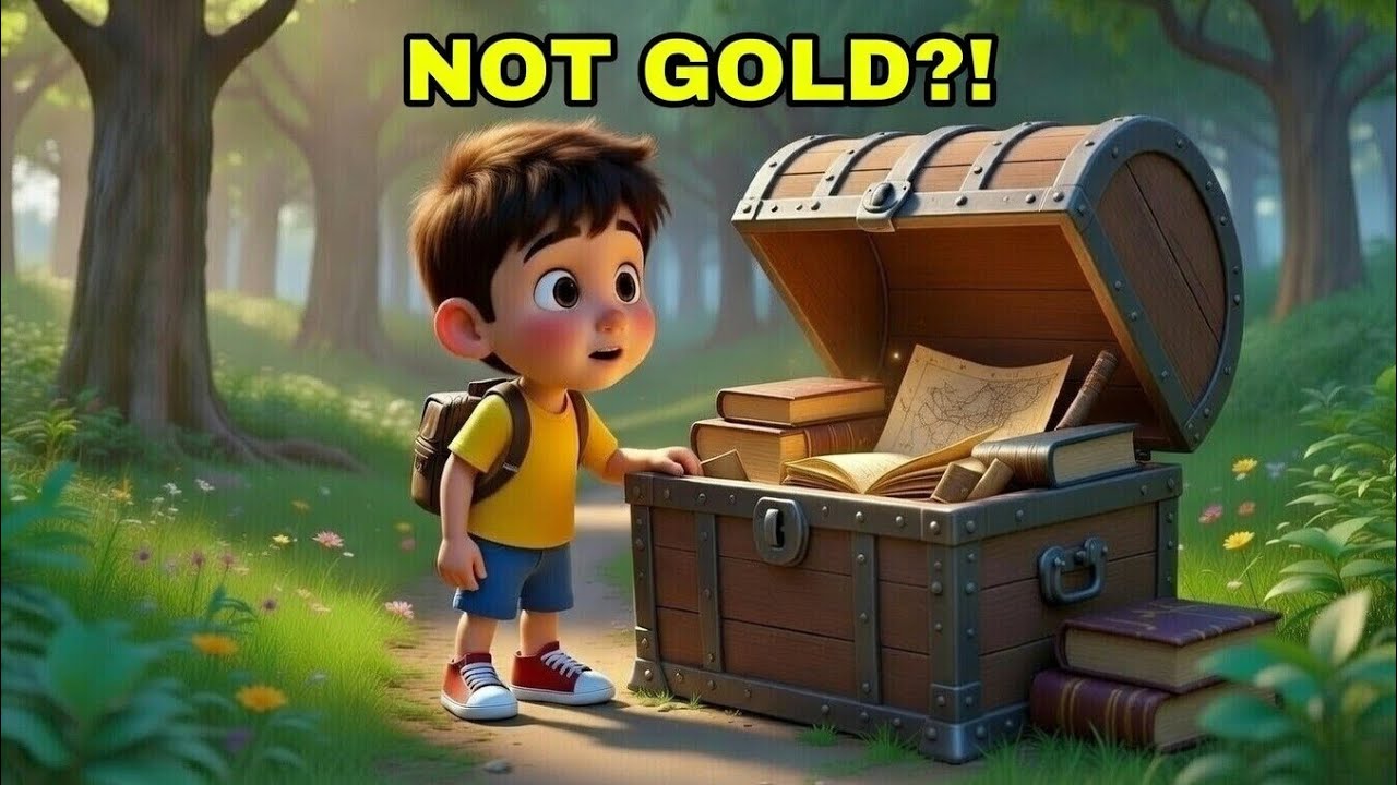 ✨The Treasure That Wasn’t Gold | Knowledge Is Treasure Story 🌈💫 #knowledgeispower #moralstories 