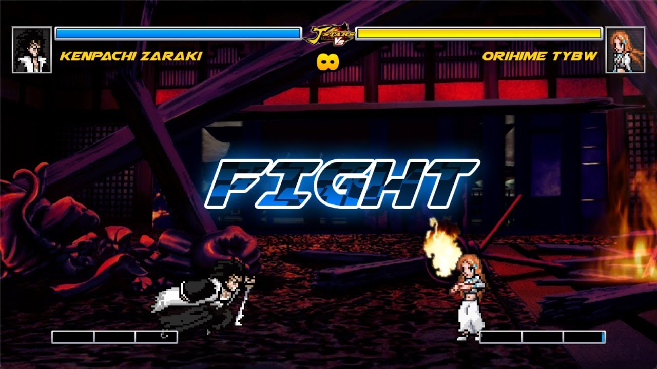 Determined Spirits! Kenpachi VS Orihime! | Bleach JUS Mugen