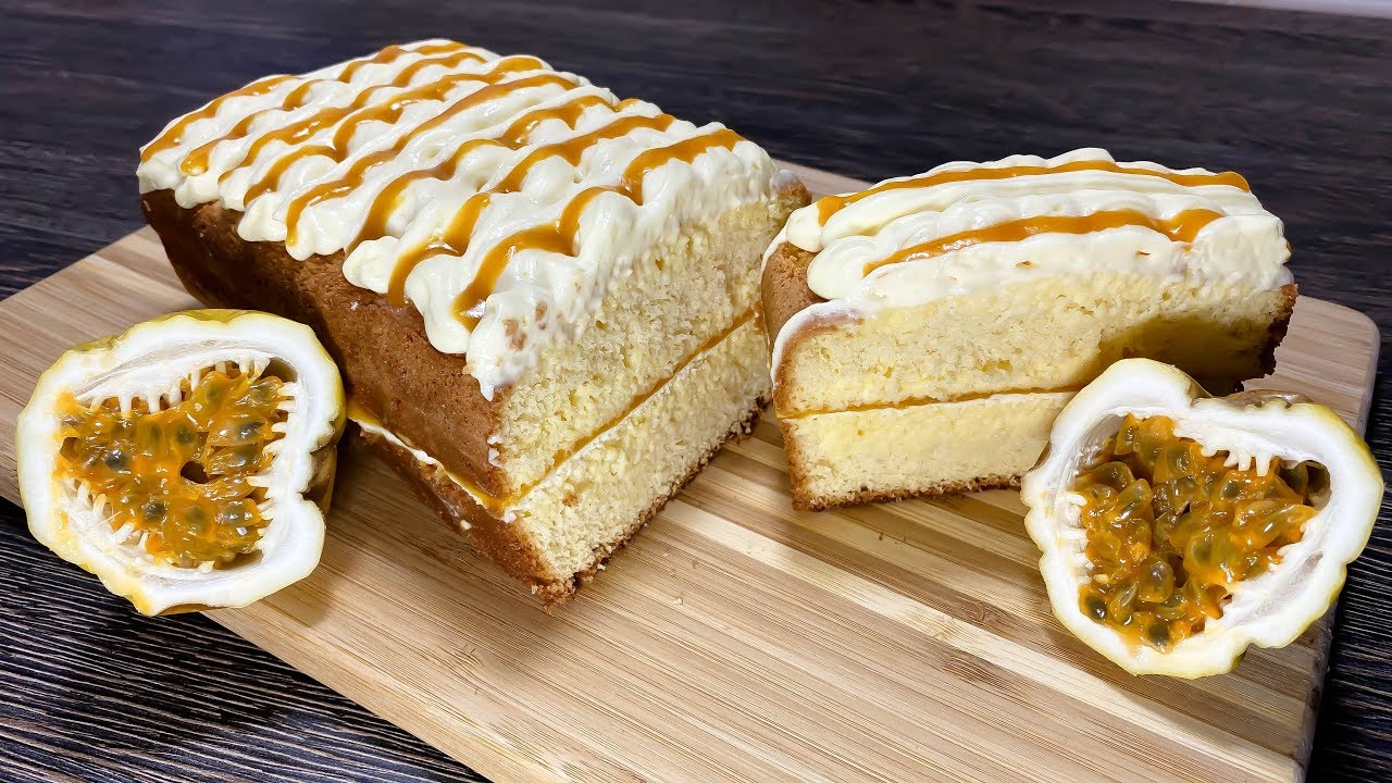 el mejor postre humedo de maracuya que hayas visto - como hacer postre de maracuya #quedateencasa