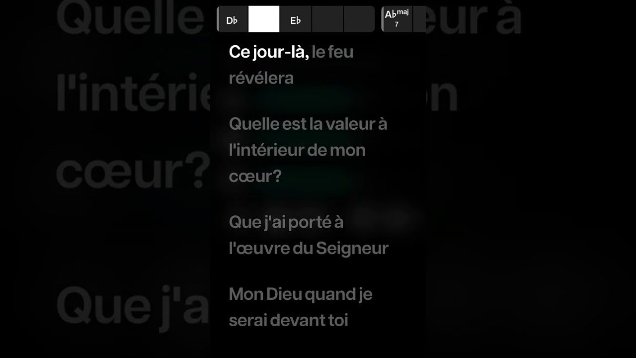 Playback - Le jour où je comparaîtrai - Avec moises