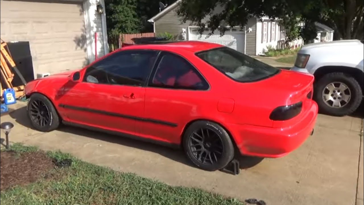 B20b Swapped Civic, First Drive (Maxpeedingrods coilover review)