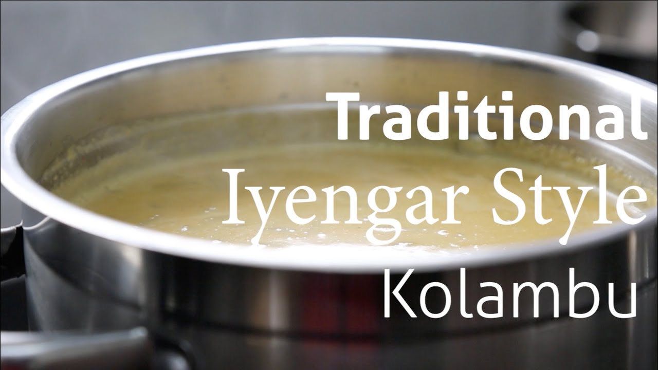 how to make Traditional iyengar style Kolambu