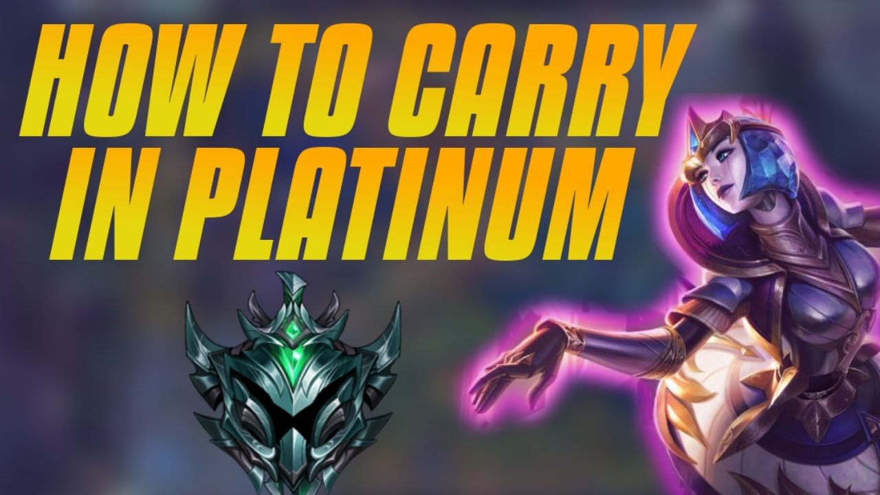 ORIANNA MID - How To Carry In A Platinum / Low Diamond Game - With A Losing Bot Lane