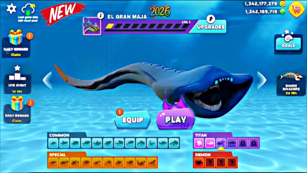 New El Gran Maja Shark Coming Soon - All Sharks Unlocked in Hungry Shark Evolution 