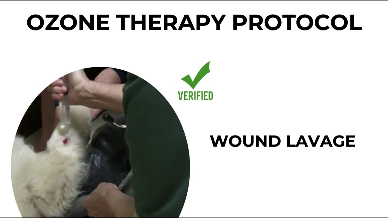 How to wash a wound with ozonated water