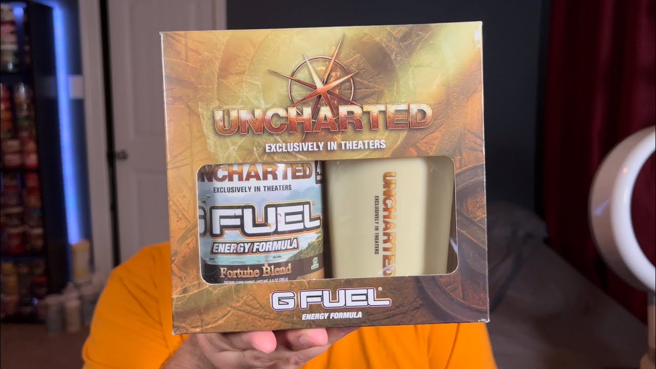 G FUEL Uncharted Fortune Blend Collectors Box Unboxing, Review, And Taste Test!
