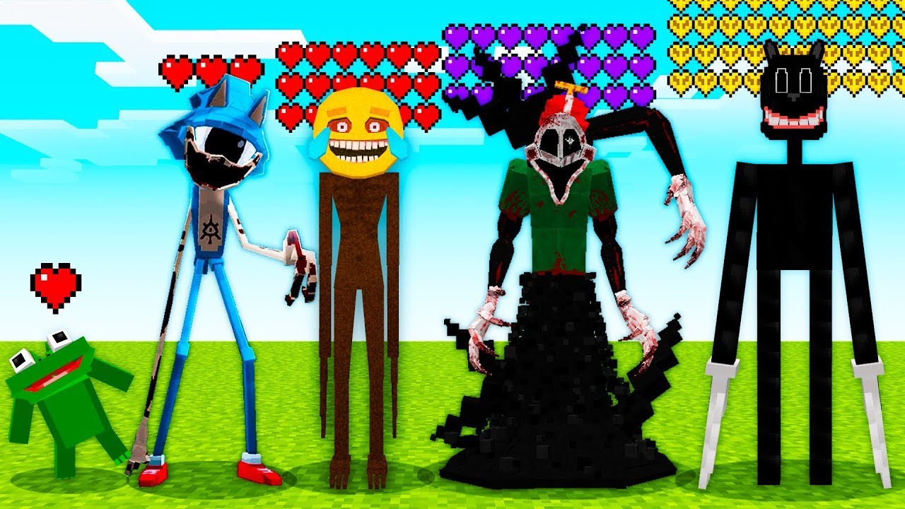 Quanto de VIDA tem CADA MOD de TERROR no Minecraft