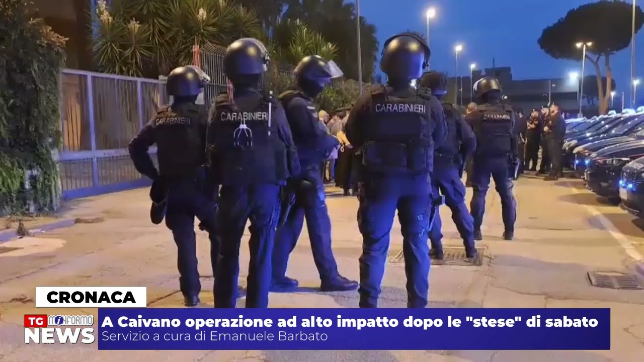 A Caivano operazione ad alto impatto dopo la 