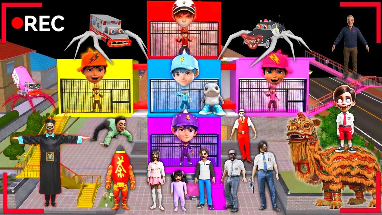 Yuta Mio Buat Penjara Boboiboy VS Pasukan Anomali Anak SD, SMP, Anak SMA 😱 SAKURA SCHOOL SIMULATOR