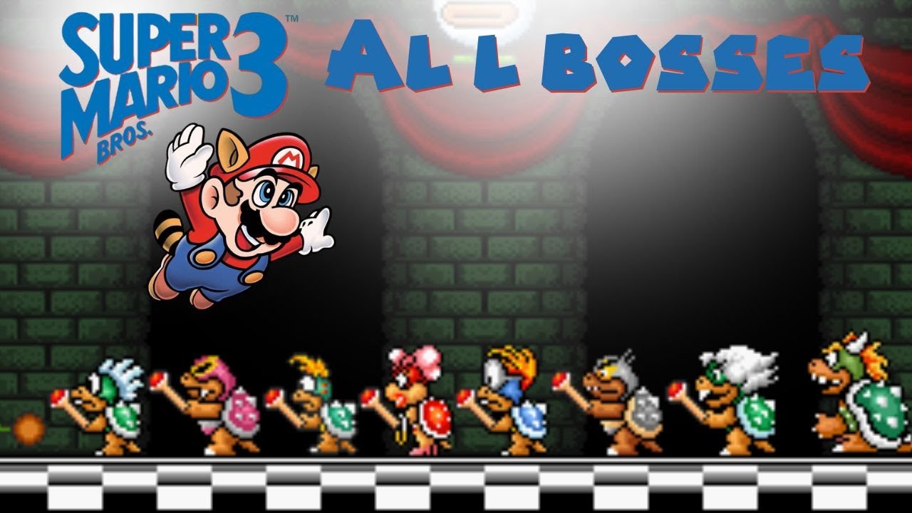 Super Mario Bros 3 - All Bosses