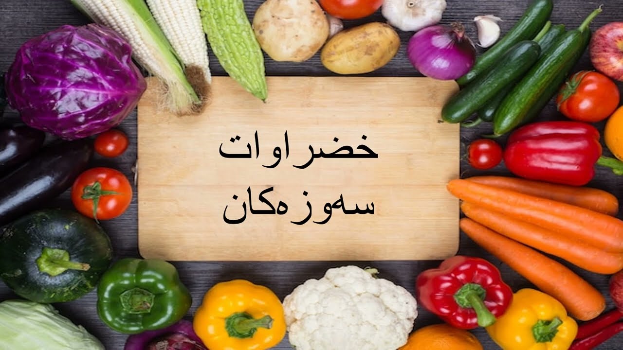 ناوی(سەوزەکان)لەزمانی عەرەبی عێراقی ، اسماء الخضراوات باللغة الکردیة