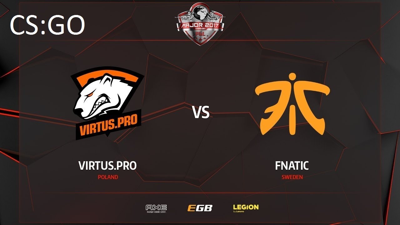 CS:GO/Virtus pro vs fnatic/ cache/PGL Major Kraków 2017/ Русская озвучка