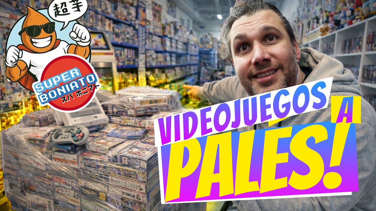 ¡UN PALÉ de VIDEOJUEGOS RETRO desde JAPÓN! 😱 Super BONIATO + Museo MUVIC en BARCELONA