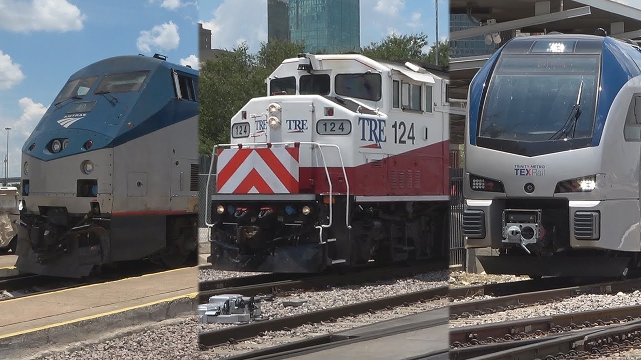 Trains at Fort Worth Central Station