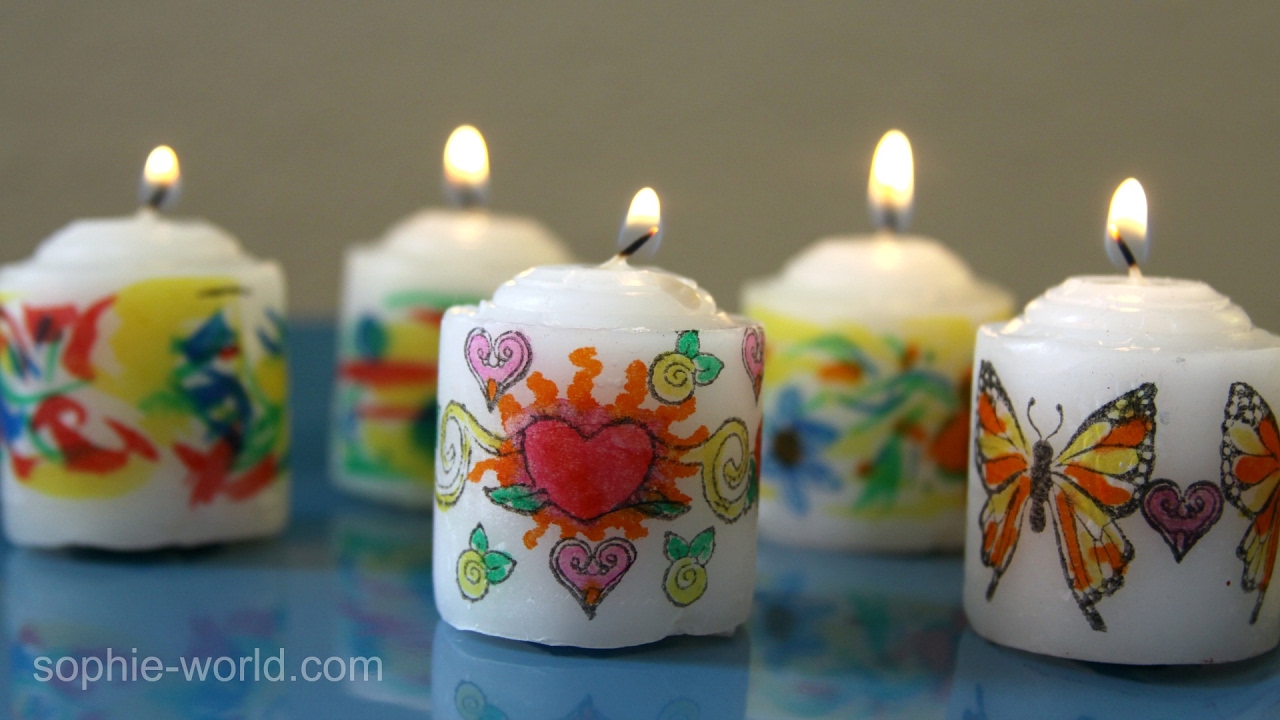 How to Make Personalized Art Candles | Sophie's World