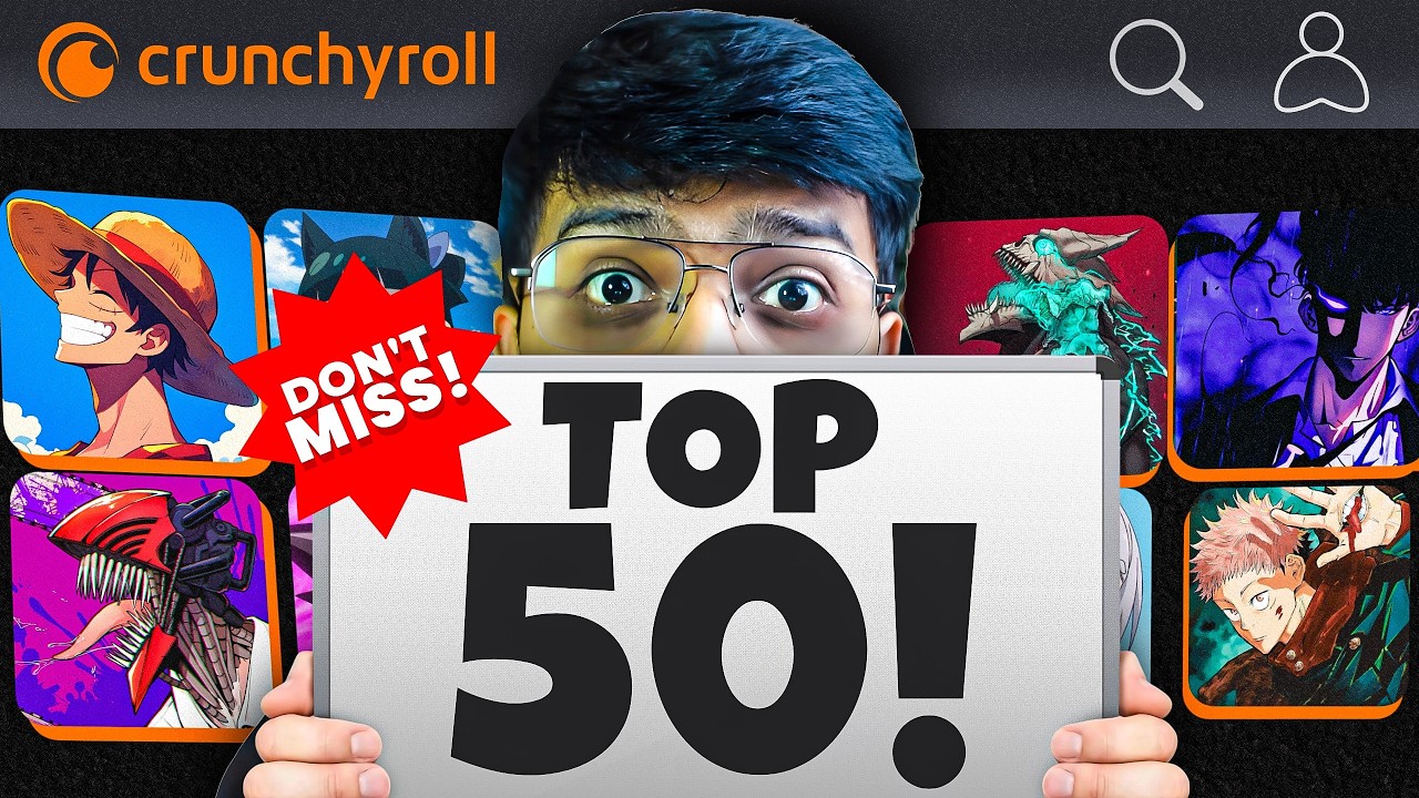 50 Must-Watch Anime on Crunchyroll! (in 6 Minutes)