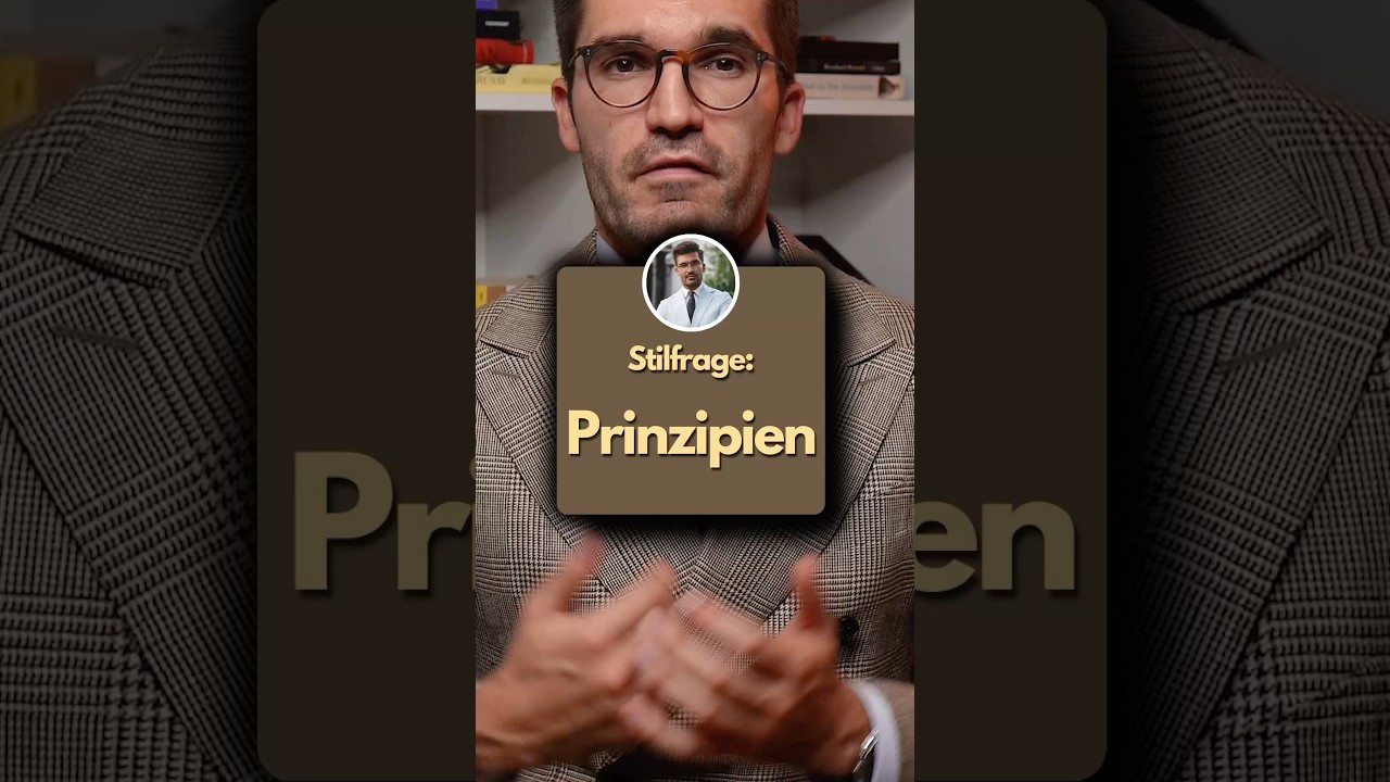 Stilfrage: Prinzipien ☝🏻