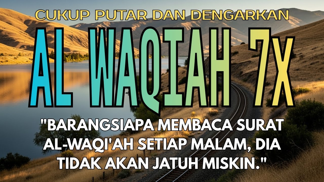 Al-Waqiah 7x | Murotal Al-Qur’an | Diamalkan untuk Rezeki & Ketenangan