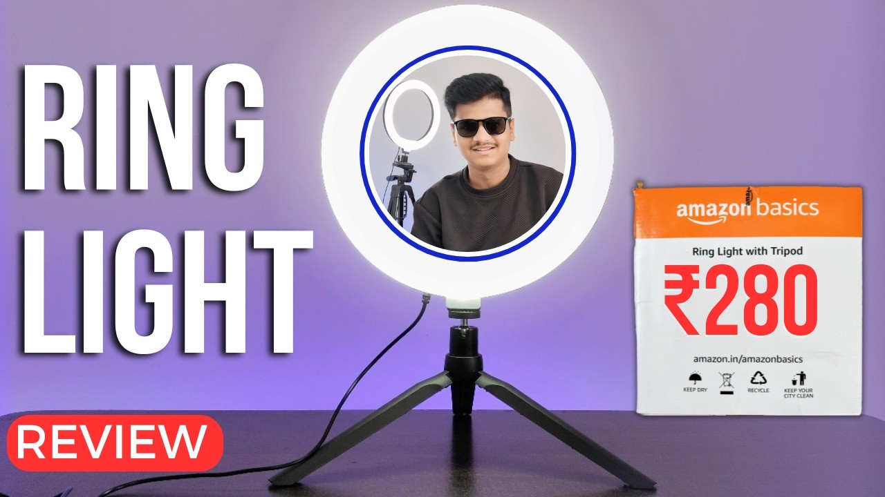 Amazon Basics 10-inch Ring Light⚡With Tripod Stand Unboxing & Review | Best Ring Light Under 500