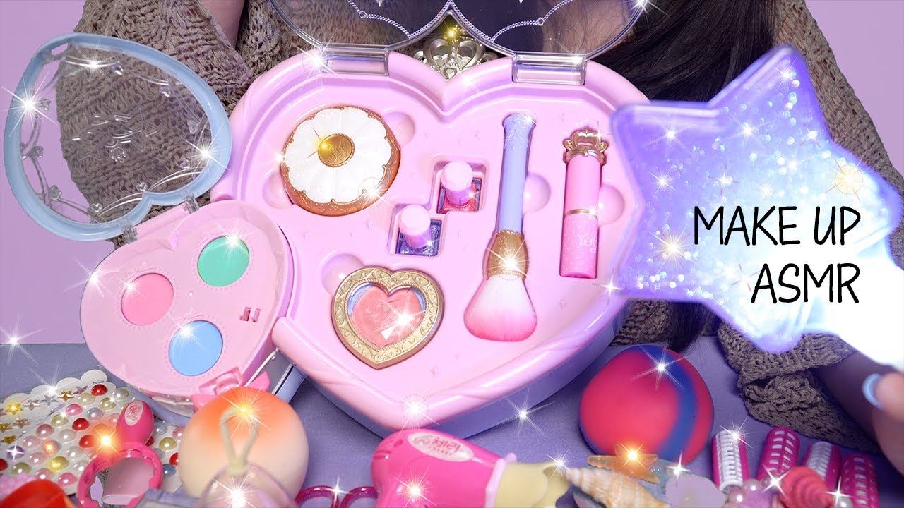 ASMR (No Talking) Makeup with cosmetics toys2 | 화장품 장난감으로 메이크업 ASMR(후시녹음)