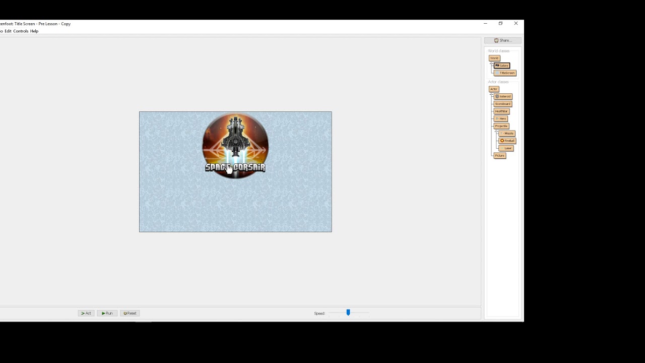 Greenfoot Tutorial #21 - Spaceship Part 14 - Menu