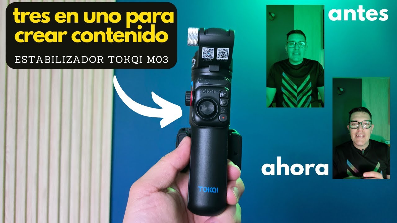 Estabilizador TOKQI M03 ¡Mira cómo este gadget cambia tus videos!