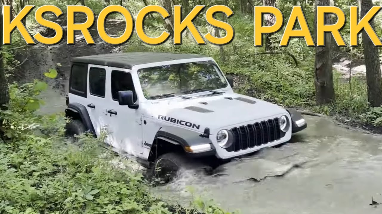 Первая поездка по бездорожью на моем новом Jeep Wrangler Rubicon JL 2024 года, Kansas Rocks Recre...
