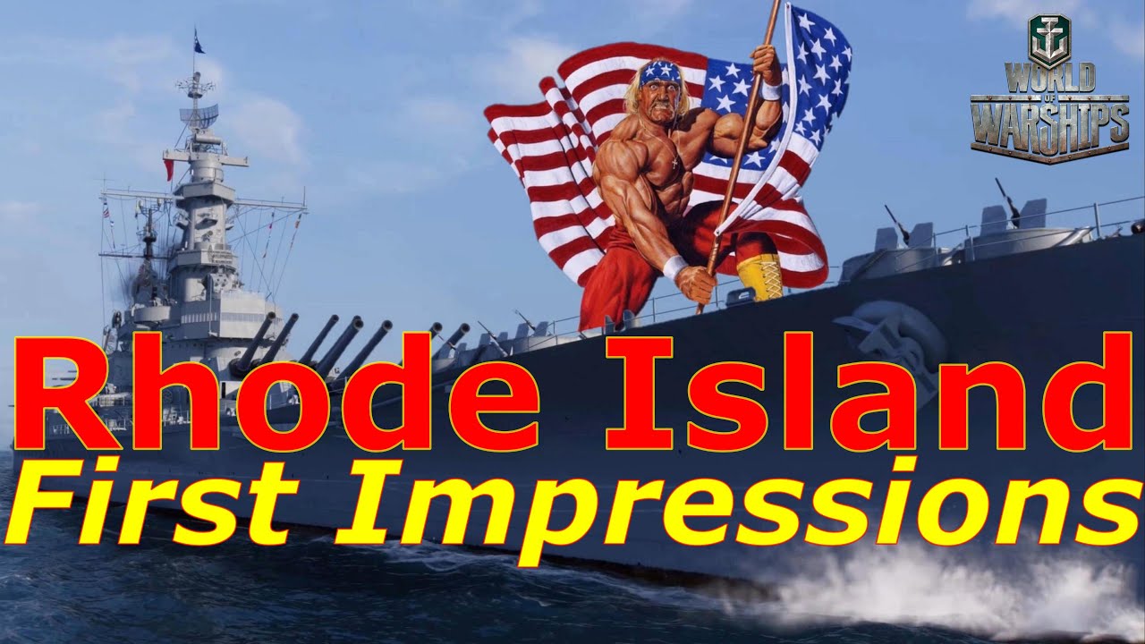 World of Warships- Rhode Island First Impressions: New Godly American Battleship? Or Paper Tiger?