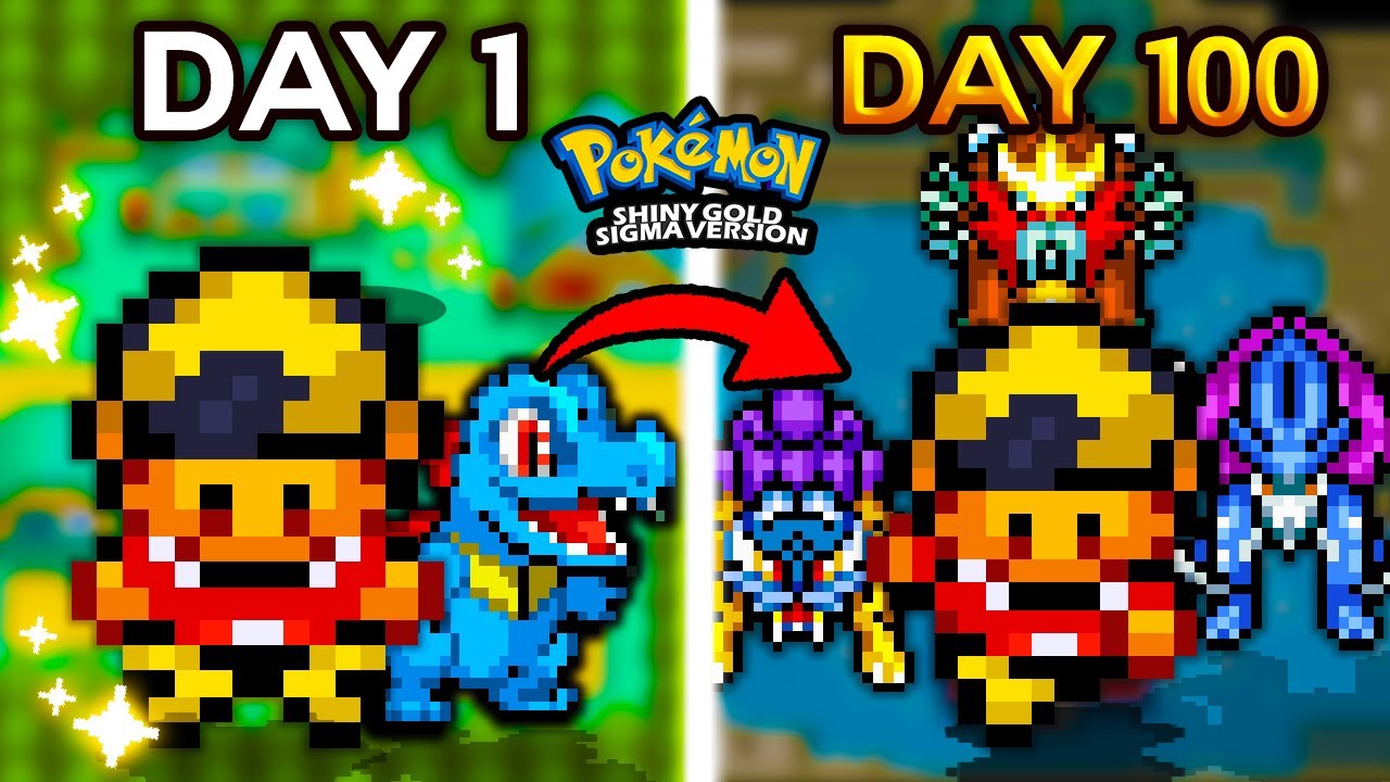 I Played 100 Days in Pokemon Ultra Shiny Gold Sigma... Here's What Happened (Rom Hack)
