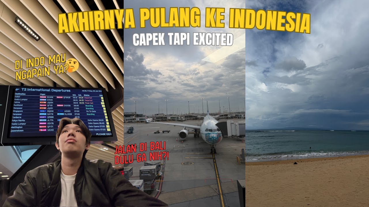 AKHIRNYA PERJALANAN PULANG KE INDONESIA, JALAN DI BALI DULU NIH