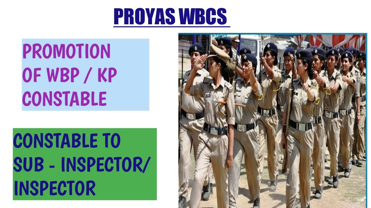 PROMOTION FROM CONSTABLE TO SUB - INSPECTOR OR INSPECTOR