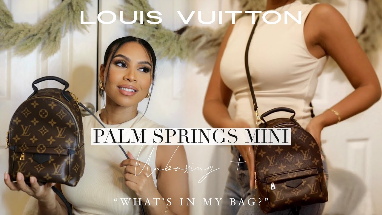 РАСПАКОВКА МИНИ-КОЛЛЕКЦИИ LV PALM SPRINGS | (Стоит ли она того?) + Что в моей сумке #распаковка #...