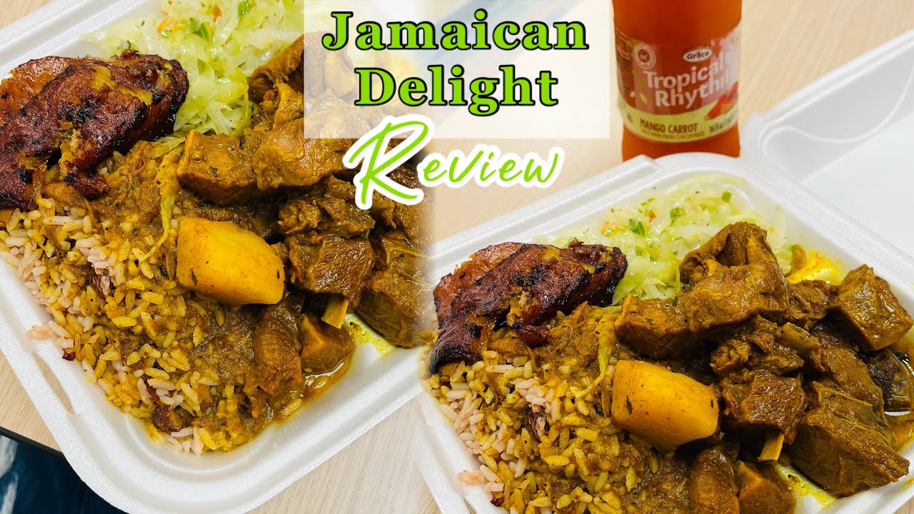 Trying Jamaican Food in Florida | Curry goat at JAMAICAN DELIGHT (Lakeland mall)