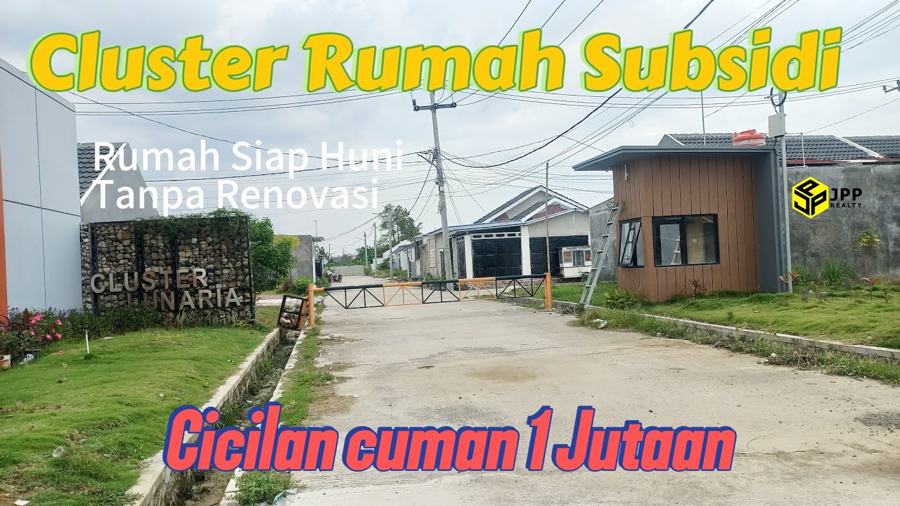 RUMAH SUBSIDI SISTEM CLUSTER TYPE 28/60++ LOKASI CIBITUNG BEKASI | 7 MENIT KE GERBANG TOL GABUS