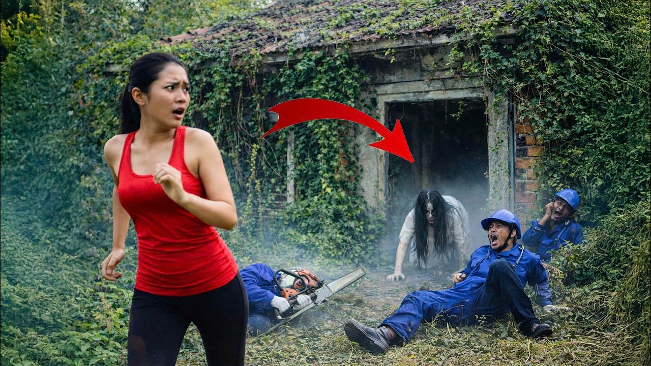 Time-Lapse: Helping a Young Woman Cleaning an Abandoned House — Workers Panic When a Ghost Appears!