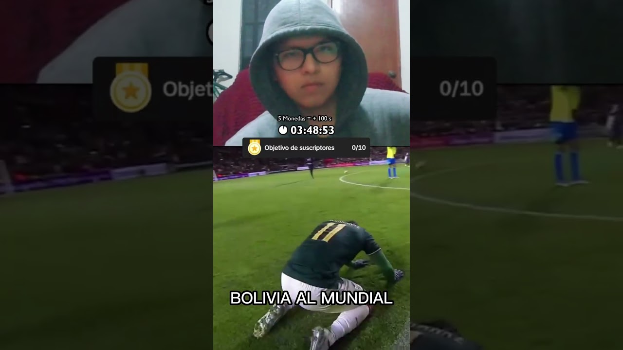 REACCION DE BOLIVIA SELLANDO SU CLASIFICACION AL MUNDIAL
