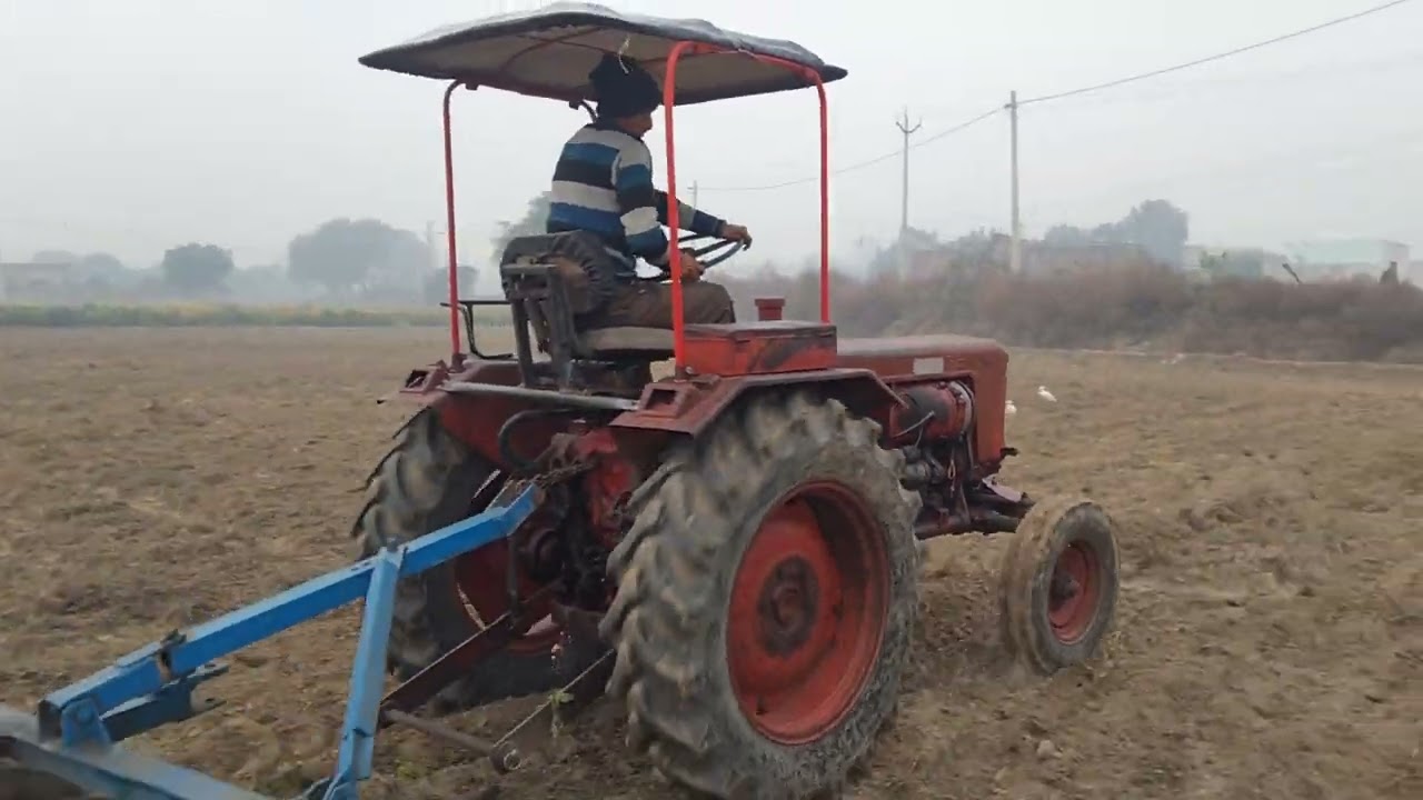 Vintage Russian T25 tractor 1972  with 16 disc harrow Sonipat Haryana 8816973631