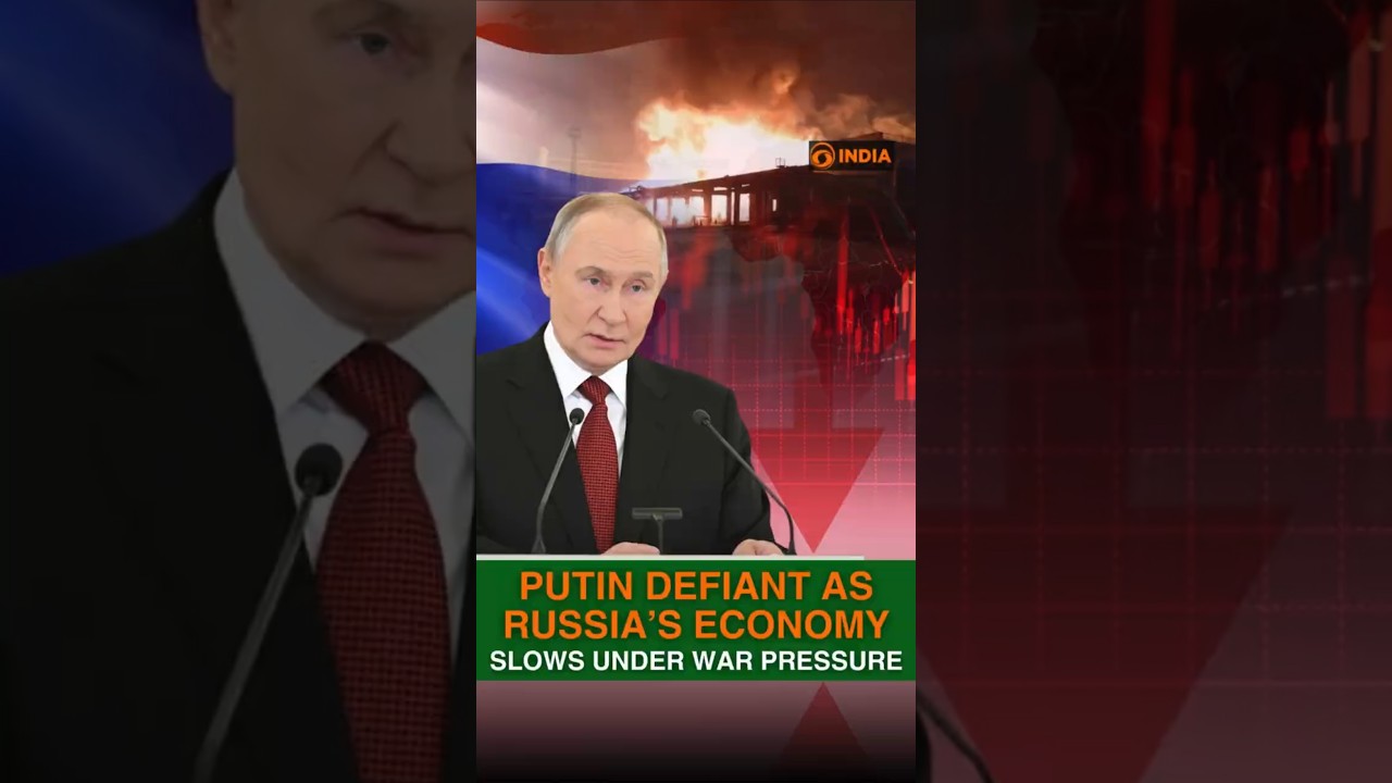 Путин демонстрирует уверенность на фоне замедления российской экономики под давлением войны