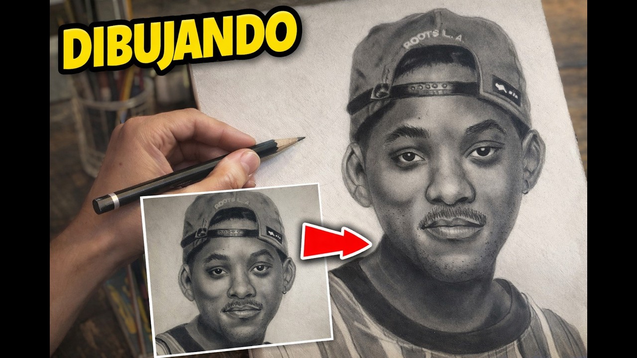 Will Smith Portrait Drawing | Realistic Pencil Art