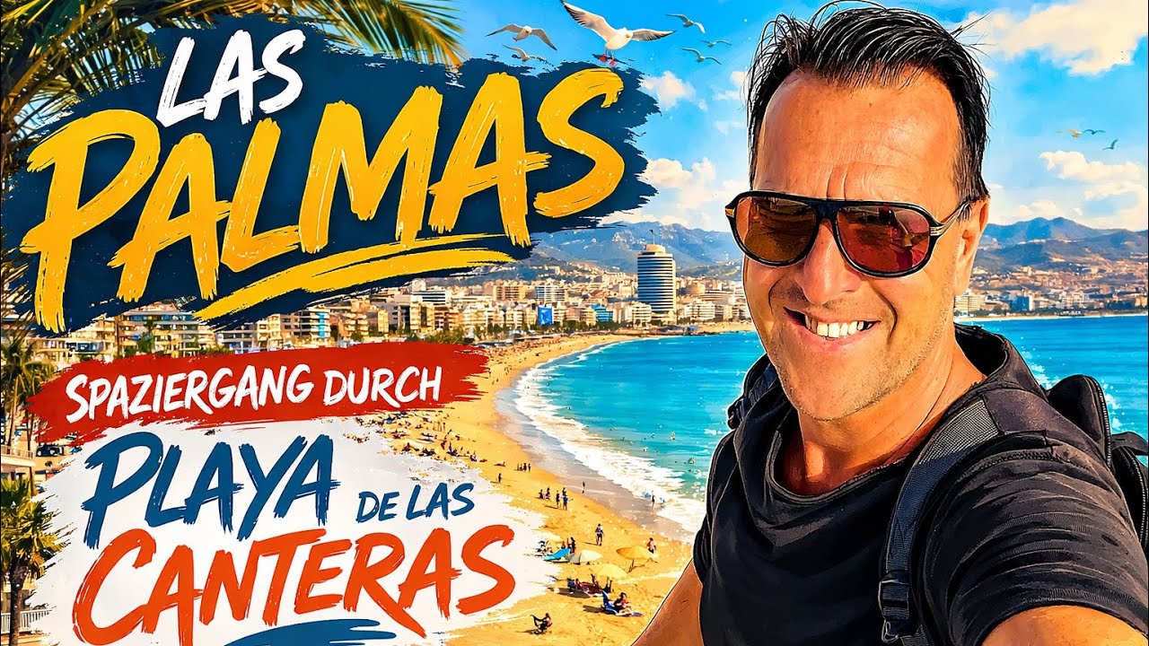 Las Palmas Spaziergang mit Playa de las Canteras 